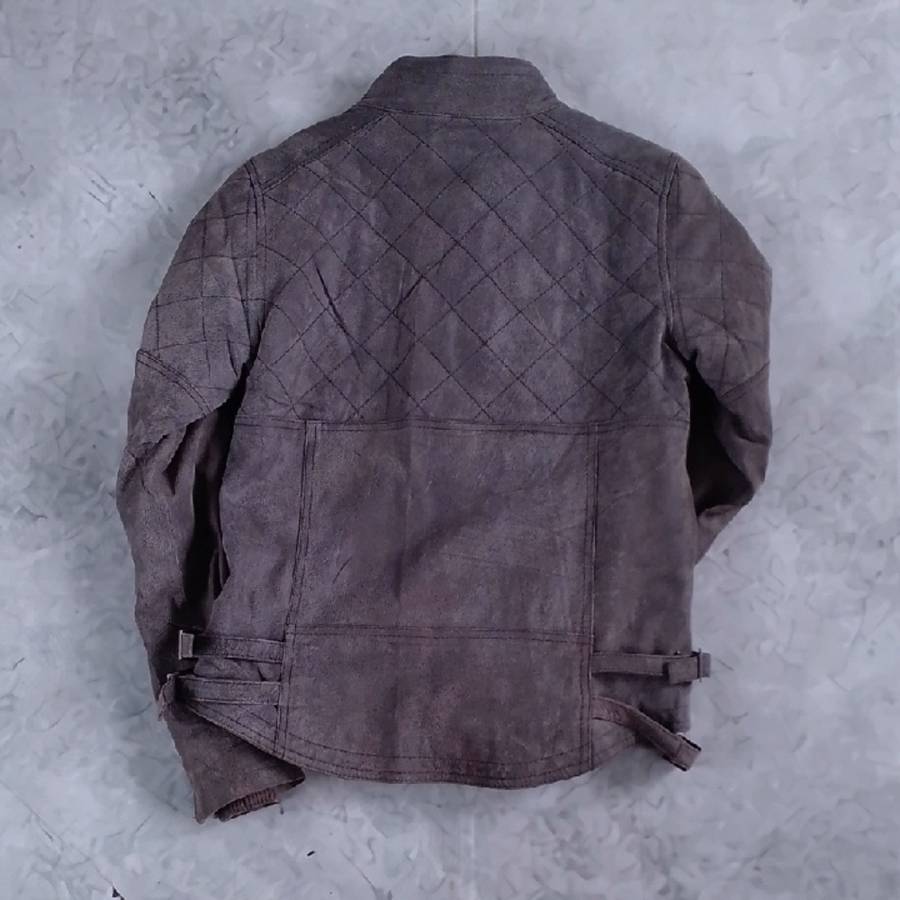 Danier Leather Quilted Moto Jacket - Picture 8 of 9